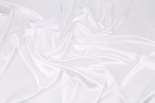 White silk background. Close up. Whole background.