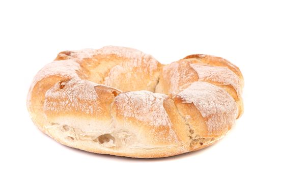 Tasty bread. Isolated on a white background.