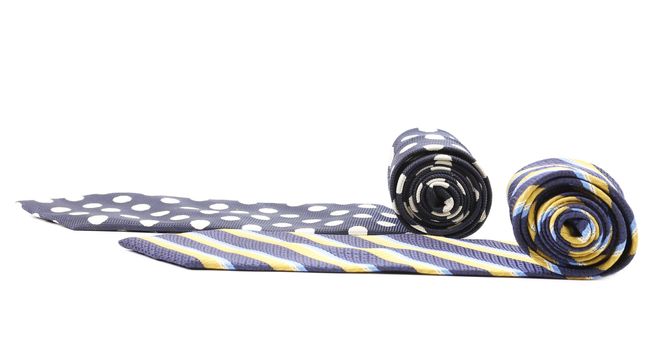Two neckties. Isolated on a white background.