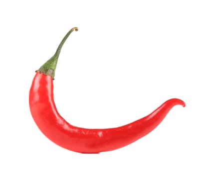 Red chili pepper. Isolated on a white background.