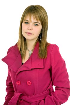 young casual blonde woman close up portrait