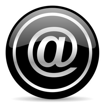 black web button on white background