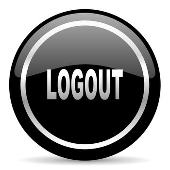black web button on white background