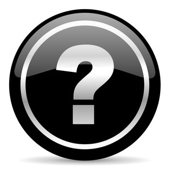 black web button on white background