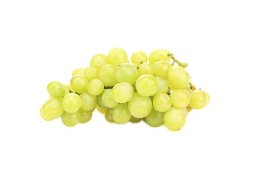 Ripe white grape. Isolated on a white background.