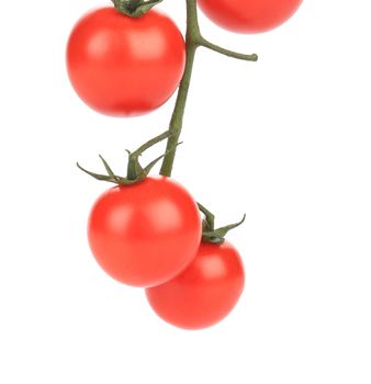  Isolated on a white background. Tasty tomatoes-cherry.