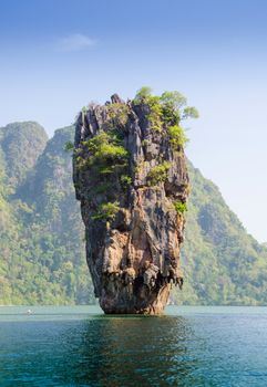 Island in Phuket, Thailand . James Bond island geology rock formation 