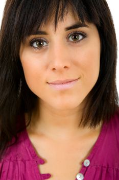 young beautiful woman portrait close up portrait