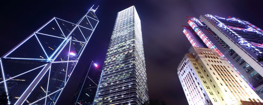 Skyscraper in Hong Kong from low angle