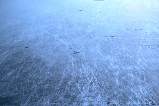 Texture of river ice
