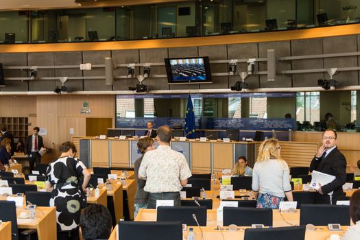 Inside the European Parliament - Brussels, Belgium