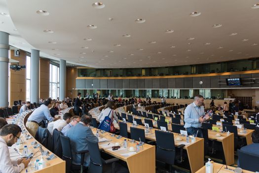 Inside the European Parliament - Brussels, Belgium