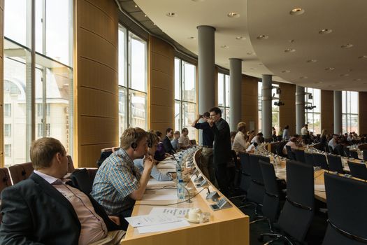 Inside the European Parliament - Brussels, Belgium