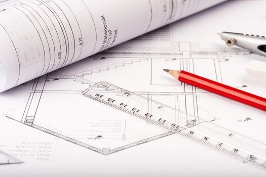 architectural blueprints, house plans with drawing tools