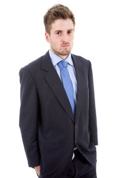 young business man portrait isolated on white