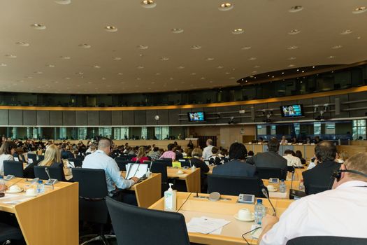 Inside the European Parliament - Brussels, Belgium