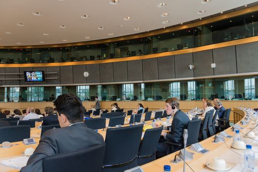Inside the European Parliament - Brussels, Belgium