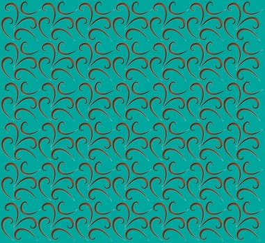 fabric pattern chocolate swilrs the emerald green background