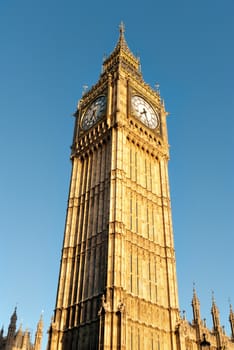 Big Ben London in sunny day