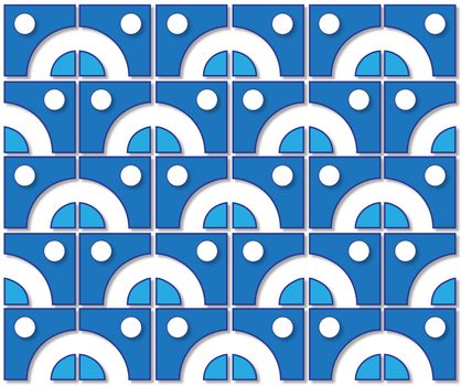 background or fabric blue color tile pattern