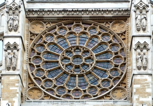 Westminster Abbey in London England, detail