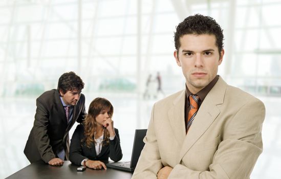 young business team working at the office