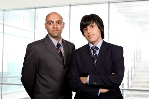 two young business men at the office