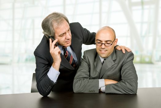 business team working in a desk at the office