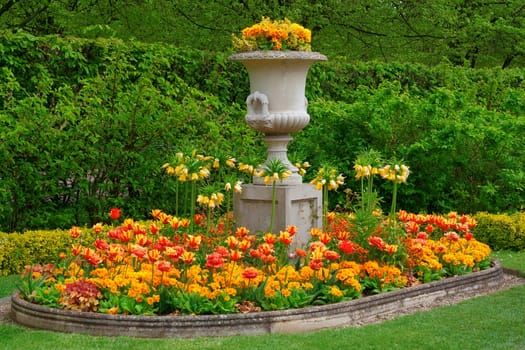 flower garden background