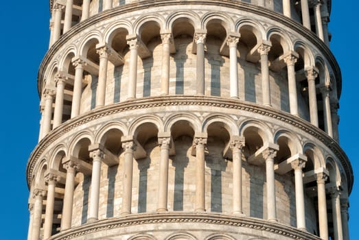 Detail of Pizza Tower in Italy
