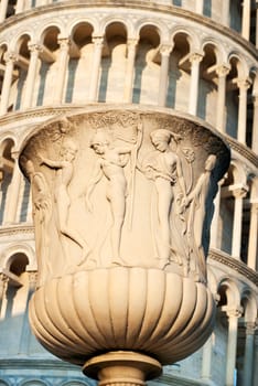 Leaning Tower of Pisa, detail