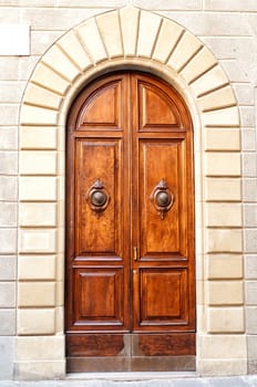 Beautifull retro wooden door