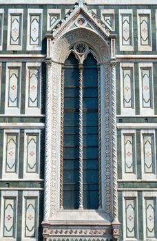 Window of Italian cathedral