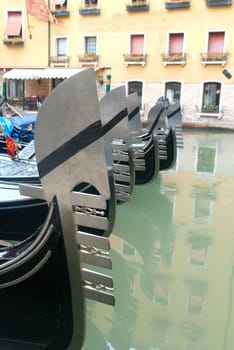 Gondolas in Venice, Italy