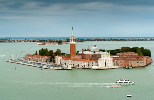 View of San Giorgio island, Venice, Italy