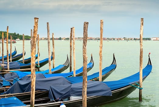 Gondolas in Venice, Italy