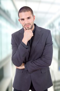 young business man portrait at the office