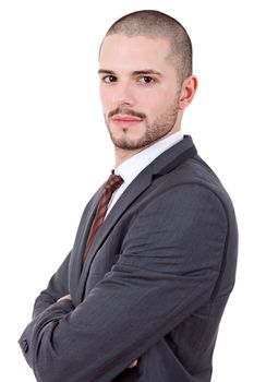 young business man portrait isolated on white