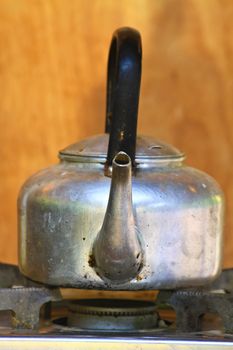 old kettle in kitchen