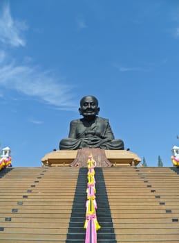 Thai style statue monk on south of Thailand