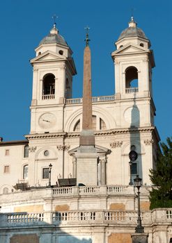 Church of the Santissima Trinità dei Monti in Rome, Italy