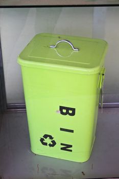 Bins in showcase at the Department Store