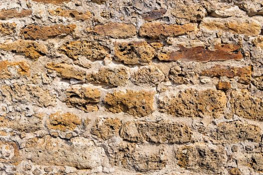 Masonry texture from old building close view