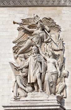 Detail from Arc de Triomphe Paris