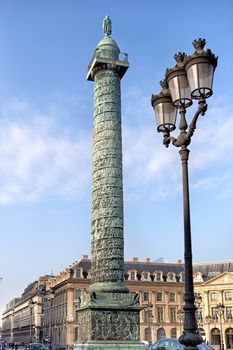 Famous Napoleon's column in Paris