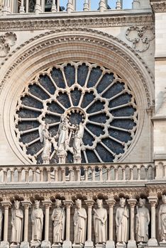 Rosette from Notre Dame Cathedrale in Paris