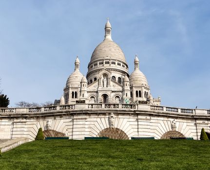 White Basilica Sacre Coeur in Paris