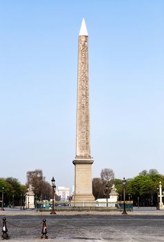 Egyptian obelisk on square Concord in Paris