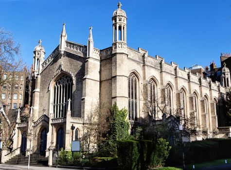 Beautiful tample, cathedral in gothic style