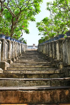 Stairway, walking in the park, Thailand